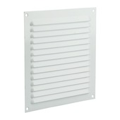 Grille d'aération à appliquer Renson aluminium 200x200 mm blanc