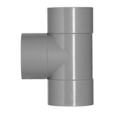 Martens T-stuk 90 graden met 3 x lijmmof grijs 32 mm