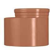 Martens verloopstuk met mannelijk uiteinde roodbruin 125x160 mm