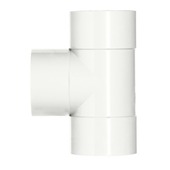 Pièce en T 90° 3x manchon à coller Martens 40 mm blanc