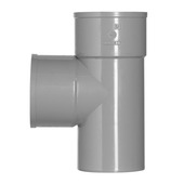 Martens T-stuk 90 graden sanitair grijs met 2 x lijmmof 100x100 mm