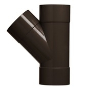 Martens T-stuk 45 graden regenwaterafvoer met 2x lijmmof bruin 50 mm