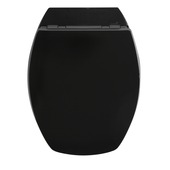 Allibert Baccara² wc-bril afneembaar zwart MDF