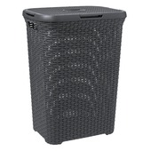 Curver wasbox antraciet 60 liter incl. deksel