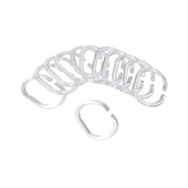 Spirella douchegordijnringen c-minor crystal 12 stuks