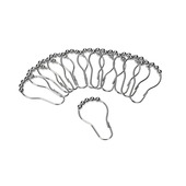 Spirella douchegordijnringen chroom 12 stuks