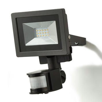 GAMMA straler met bewegingsmelder met geïntegreerde LED 10W 700 lumen zwart