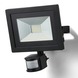 GAMMA straler met bewegingsmelder met geïntegreerde LED 30W 1800 lumen zwart