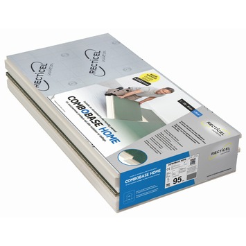 Recticel Combobase pirplaat 4 zijden tand en groef 120x60x3 cm + 9 mm spaanplaat 1,41m², R-waarde = 1,30, 2 stuks