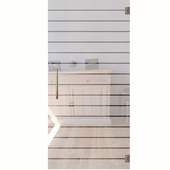 Glazen deur Vetro C006 met horizontale strepen 201x93 cm