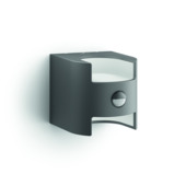 Philips wandlamp Grass met bewegingsmelder met geïntegreerde LED 2x4,5W 1600 lumen antraciet