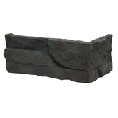 Brique de parement d'angle Odyssee 11 anthracite nuance 10 pièces