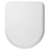 Handson toiletzitting Simo D-vorm met softclose kunststof wit