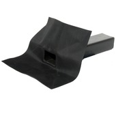 Aquaplan hemelwaterafvoer stadsuitloop 90 graden horizontaal EPDM 10x6 cm