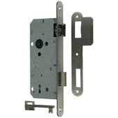 Serrure à entailler Yale A1390 réversible angle arrondis gauche/droite 50 mm inox