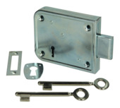 Oplegkelderslot links/rechts 70 mm verzinkt