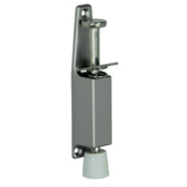 Deurstop H=130 mm zilver