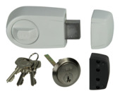 Yale oplegslot Rim Lock wit