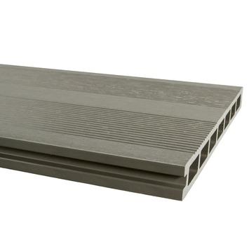 Terrasplank WPC XL 2,5x25x300 cm grijs