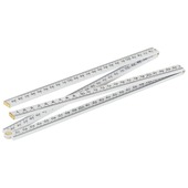 Duimstok kunststof 1m wit