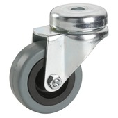 Roulette pivotante caoutchouc avec tige 50 mm max. 35 kg