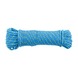 Gevlochten touw 5 mm 20 meter polypropyleen blauw