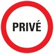 Pictogramme privé Pickup ø 18 cm