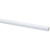 Lat MDF houtnerf wit kwartrond 13x13 mm 260 cm