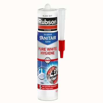 Silicone anti-moisissures blanc RUBSON : la cartouche de 280 ml à