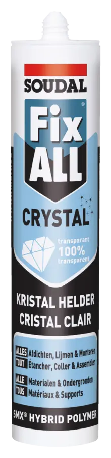 Soudal Fix All montage- en afdichtingskit crystal transparant 290 ml