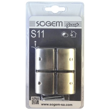 Sogem bevestiging plexiglas op vierkante paal S11