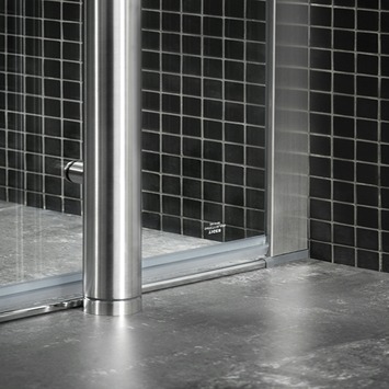 Tiger Boston vloermontageset voor douchecabine 100x100 cm chroom