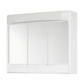 Saphir spiegelkast kunststof 3 deuren met verlichting en stopcontact