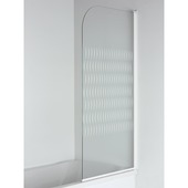 Lafiness badwand Aquarius 74x137,5 cm 5 mm veiligheidsglas wit