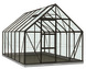 Serre Oliver 9,9 m² zwart/tuinbouwglas