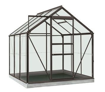 Serre Daisy 3,8 m² zwart/polycarbonaat