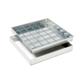 Klinkerdeksel aluminium 30x30 cm 80 mm