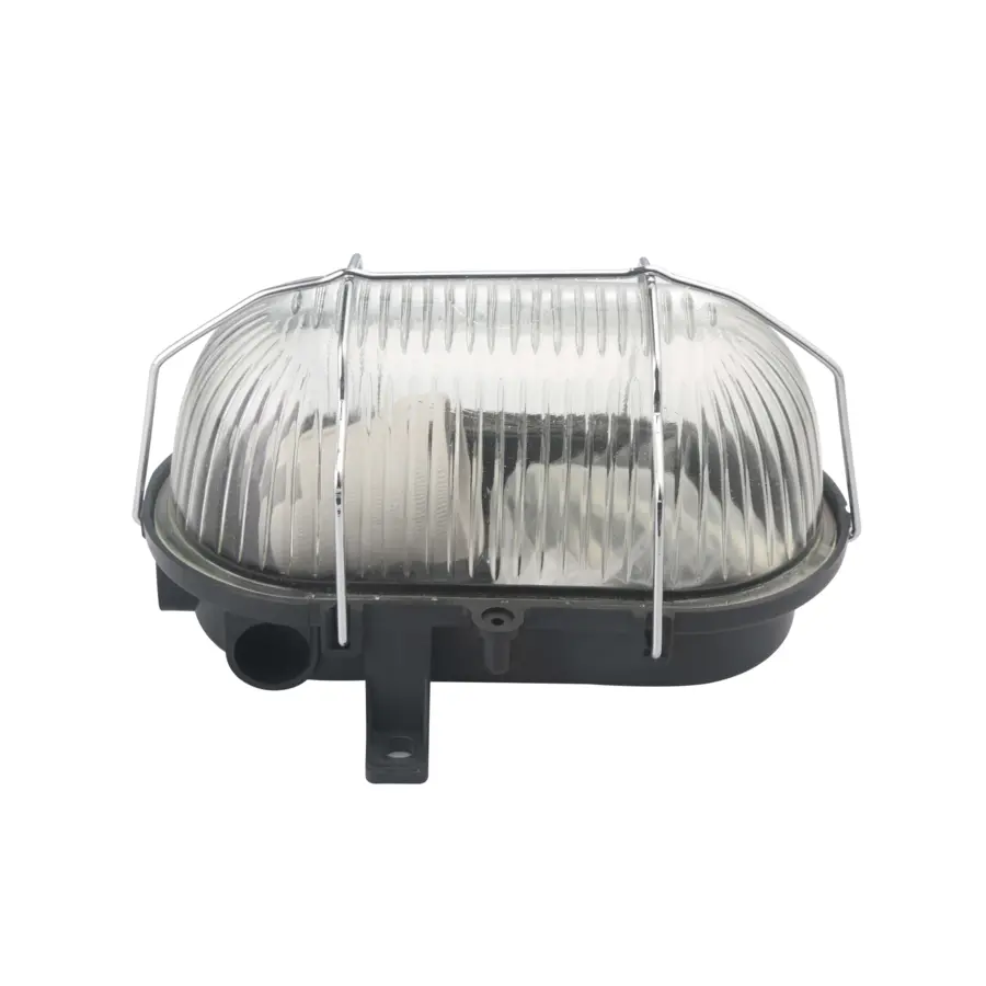 Handson hublot ovaal met metaalkorf max. 60 W IP44 zwart