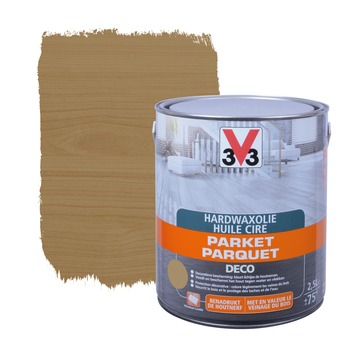 V33 parketolie hardwax deco mat gerookt eik 2,5 L