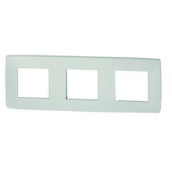 Mutlusan Candela 3-fach Rahmen horizontal weiss für 3 Module