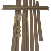 Deurkassement Senza MDF antraciet eik horizontaal 201,5x40x1,8 cm