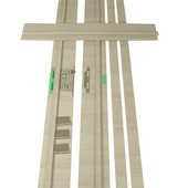 Deurkassement Senza hydrofuge grijs eik horizontaal 201,5x30x1,8 cm