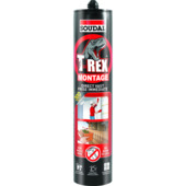 Colle de fixation prise immédiate T-Rex Soudal blanc 300 ml