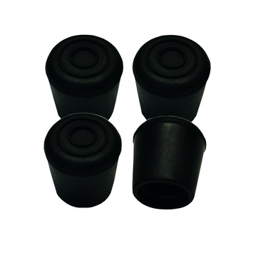 Buisdop opzetmodel 22 mm rubber zwart