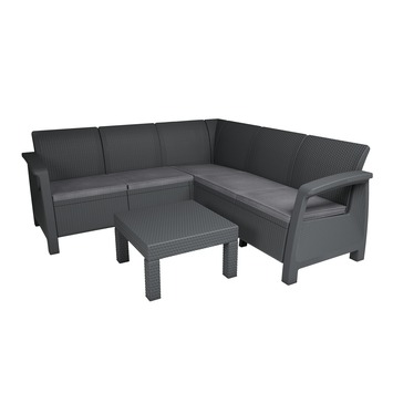 Keter loungeset Bahama antraciet