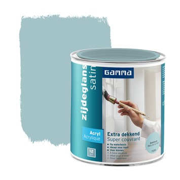 GAMMA lak extra dekkend zijdeglans zeeblauw 750 ml