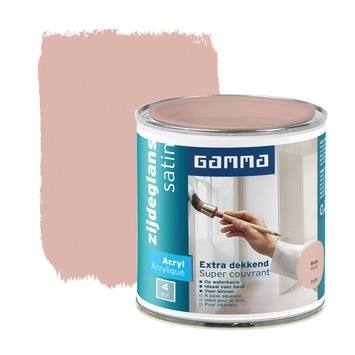 GAMMA lak extra dekkend zijdeglans roze 250 ml