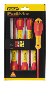 Jeu de tournevis isolés Stanley Fatmax 6 pièces