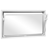 Fenêtre à soufflet en PVC 40x60 cm blanc