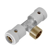 Van Marcke Push-fit t-stuk Superpipe Ø16/2 x 3/4"M x Ø16/2
